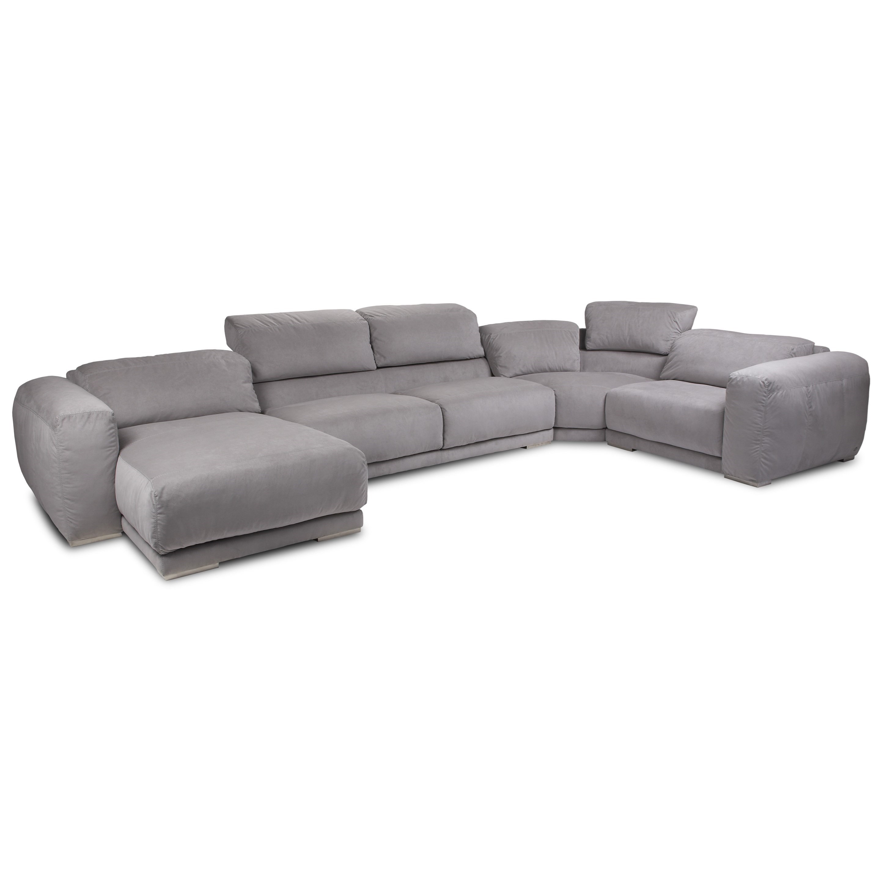 4-Seat Sectional w/ Right Arm Sitting Chaise