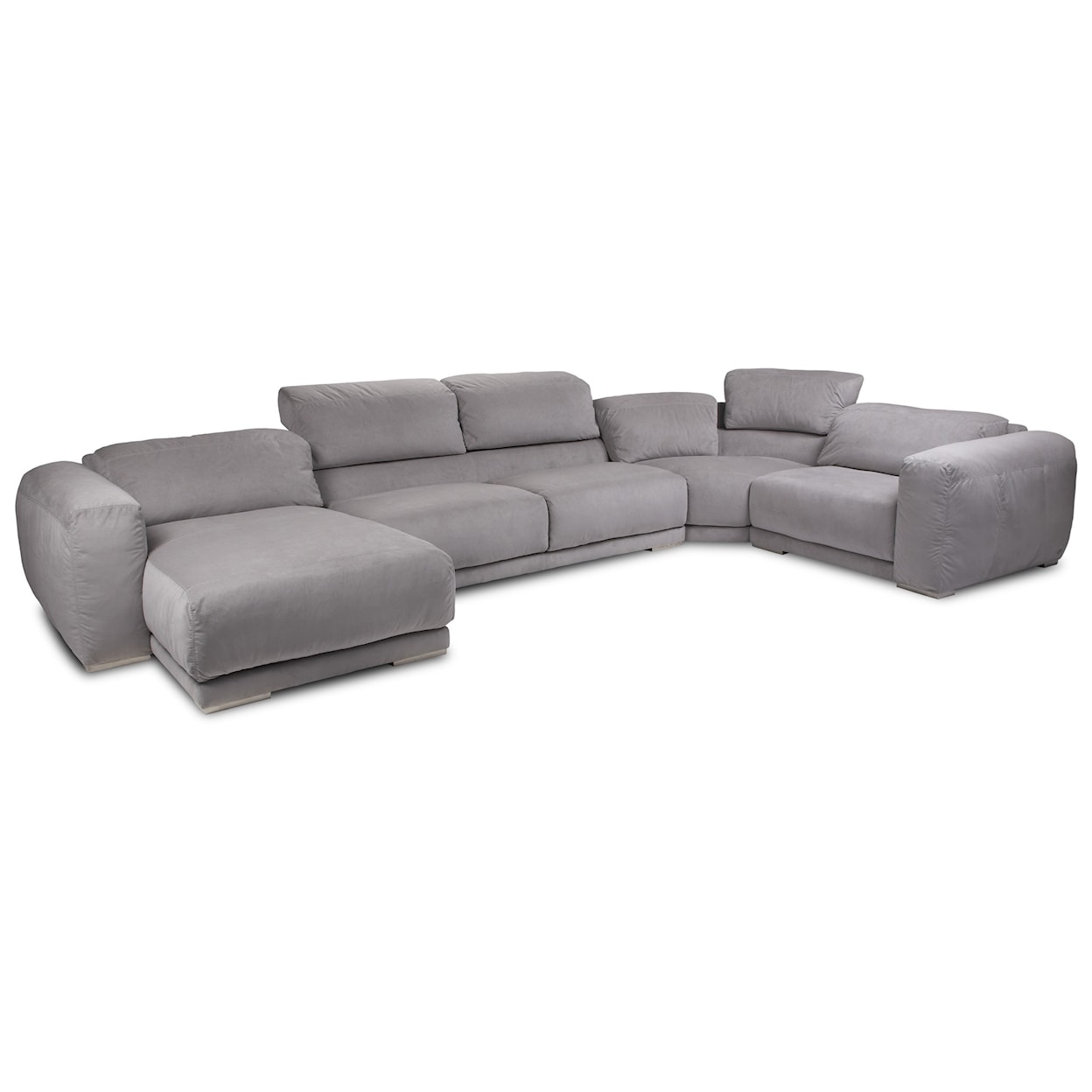 American Leather Malibu 4-Seat Sectional w/ Right Arm Sitting Chaise