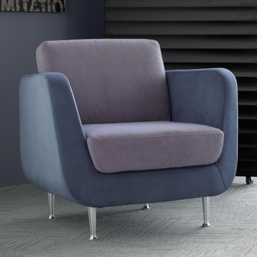 Contemporary Chair with Metal Legs