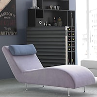 Contemporary Armless Chaise Lounge