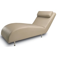 Contemporary Armless Chaise Lounge