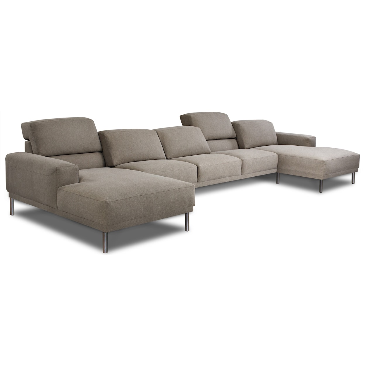 American Leather Meyer 5-Seat Chaise Sofa