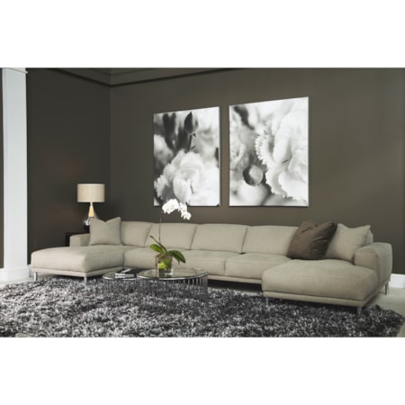 5-Seat Chaise Sofa