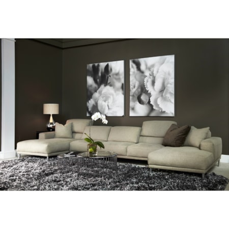 5-Seat Chaise Sofa