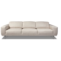 Contemporary European-Style Sofa with Adjustable Height Back Cushions