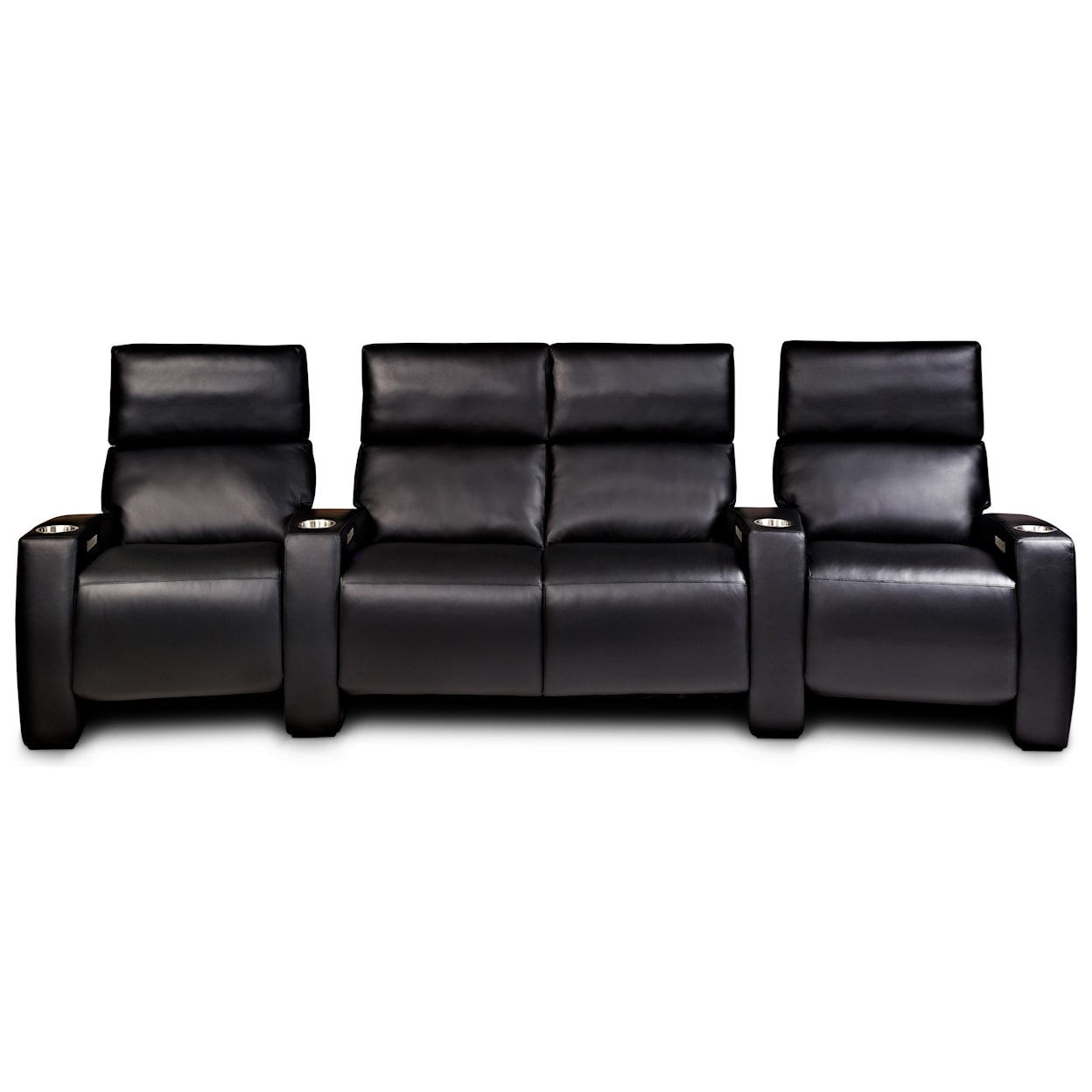 American Leather Monroe 4-Seat Pwr Reclining Home Theater Set