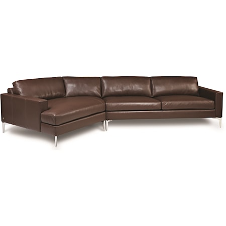 3-Seat Sectional Sofa w/ RAS Cuddler