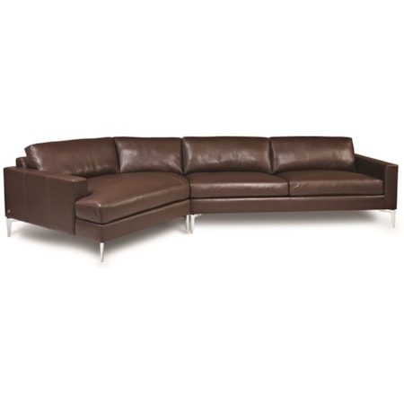 3-Seat Sectional Sofa w/ RAS Cuddler