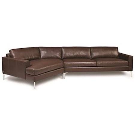 3-Seat Sectional Sofa w/ RAS Cuddler