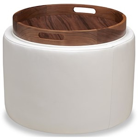 Round Storage Ottoman