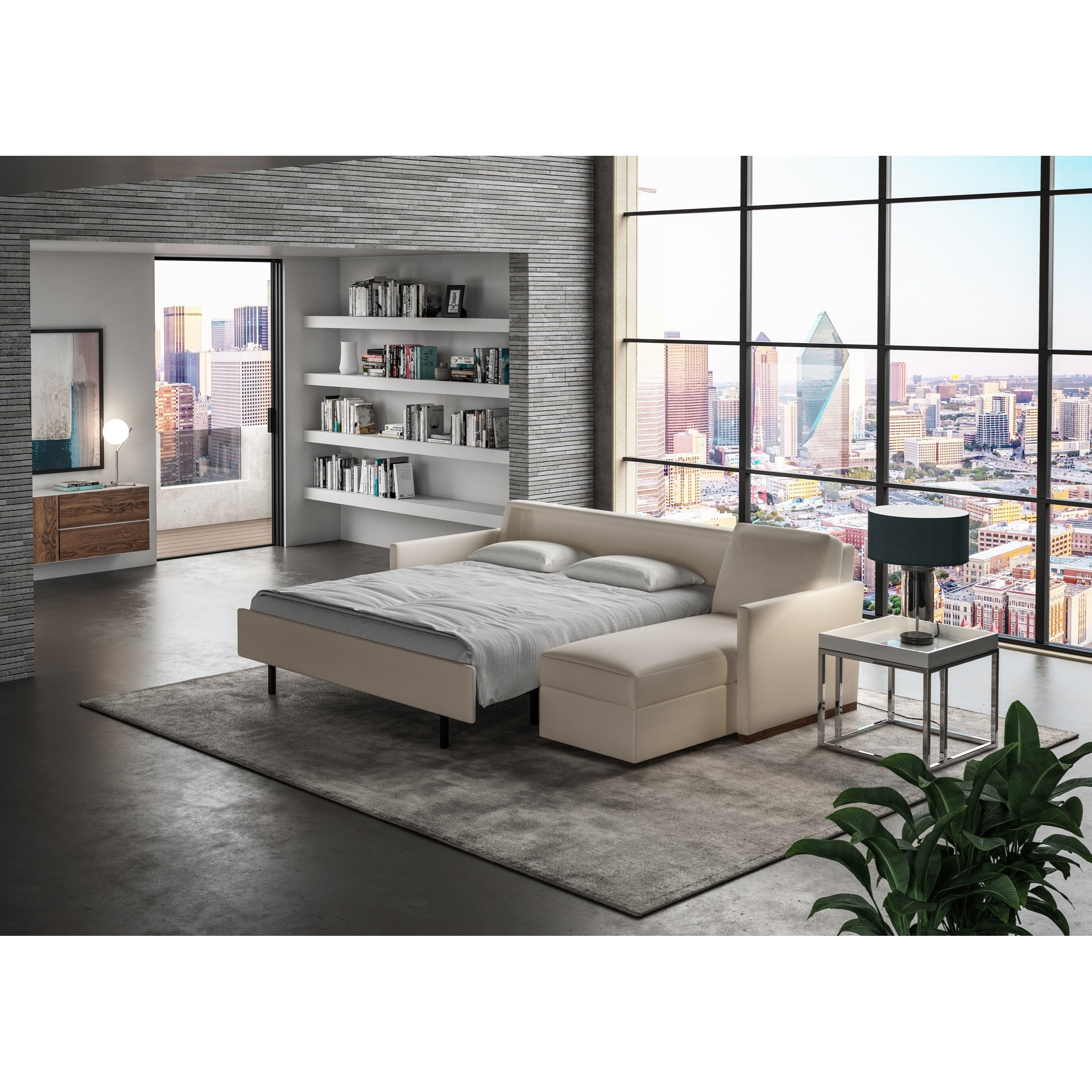 2 Pc Sectional w/ Queen Sleeper &amp; Chaise