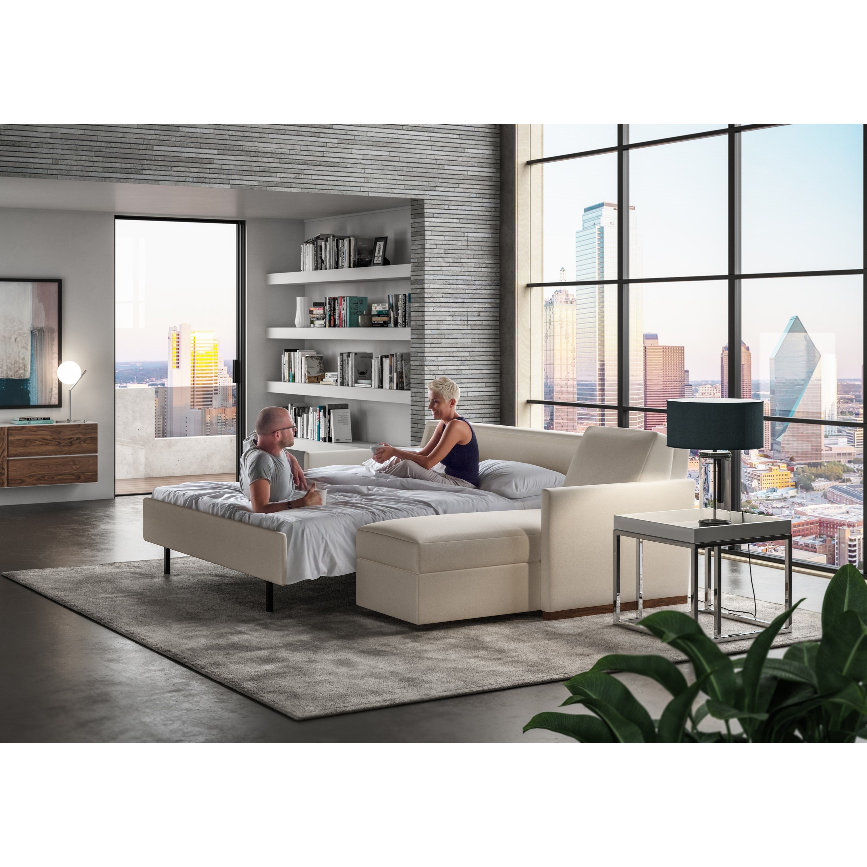 2 Pc Sectional w/ Queen Sleeper &amp; Chaise