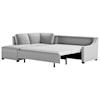 American Leather Perry 2 Pc Sectional Sofa w/ Queen Sleeper