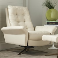 European-Style Fully Adjustable Swivel Glider Recliner - Large Size