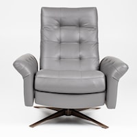 European-Style Fully Adjustable Swivel Glider Recliner - Large Size