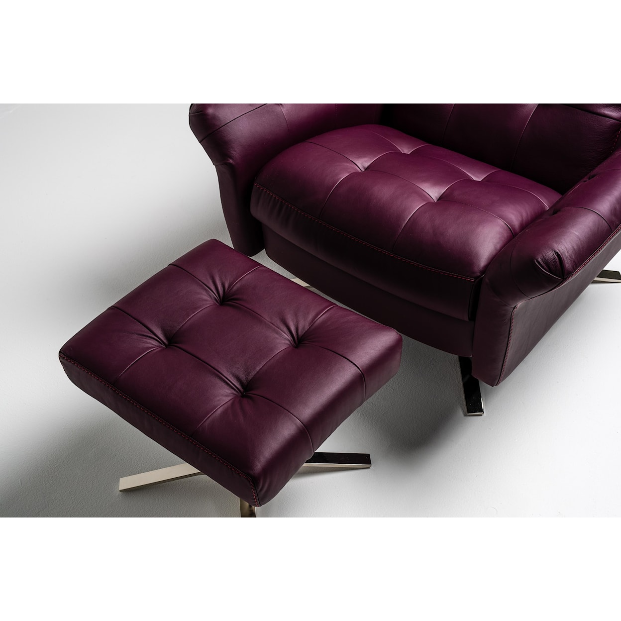 American Leather Pileus Swivel Glider Recliner