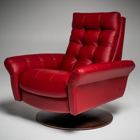 European-Style Fully Adjustable Swivel Glider Recliner - Standard Size