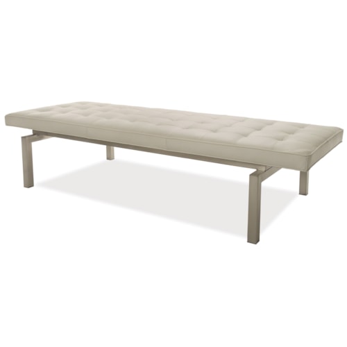 Contemporary Tufted Bench Ottoman