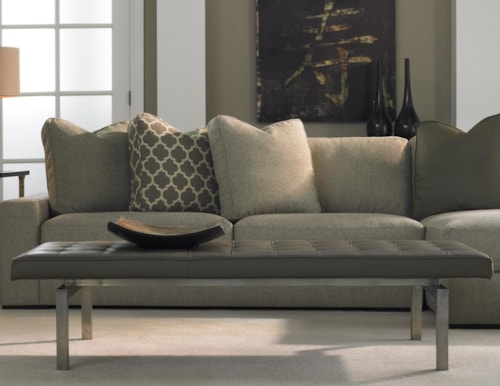 Contemporary Tufted Bench Ottoman