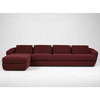 Contemporary 4-Seat Sofa with Chaise