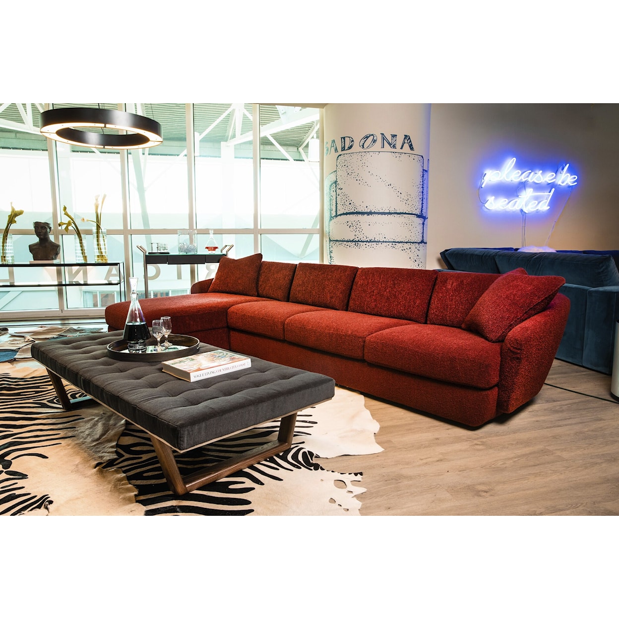 American Leather Sadona 4-Seat Sofa with Chaise