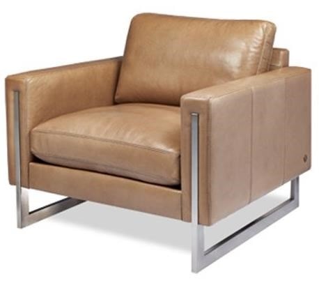 Contemporary Chair with Track Arms
