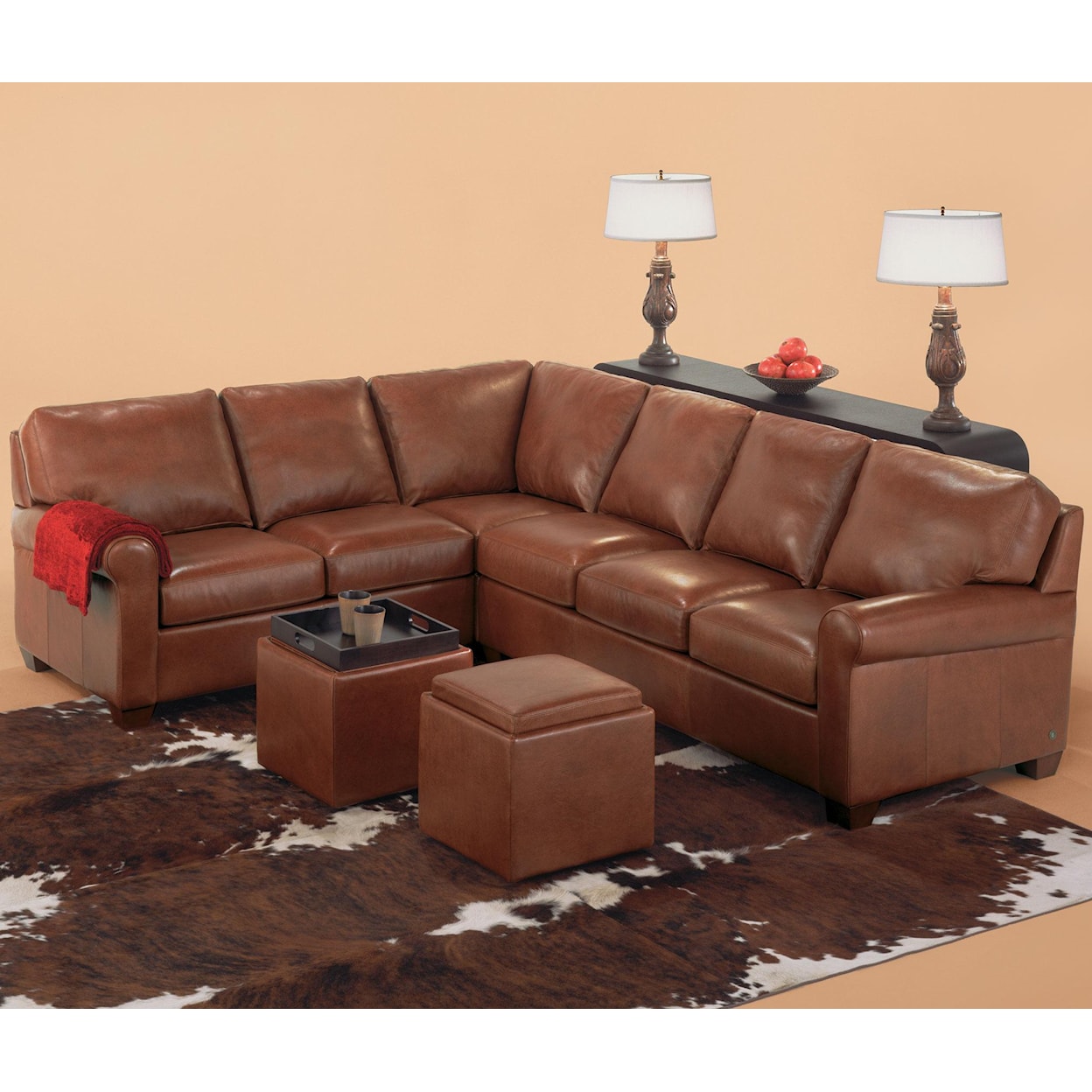 American Leather Savoy Contemporary Sectional