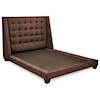 American Leather Shaw King Upholstered Shelter Bed