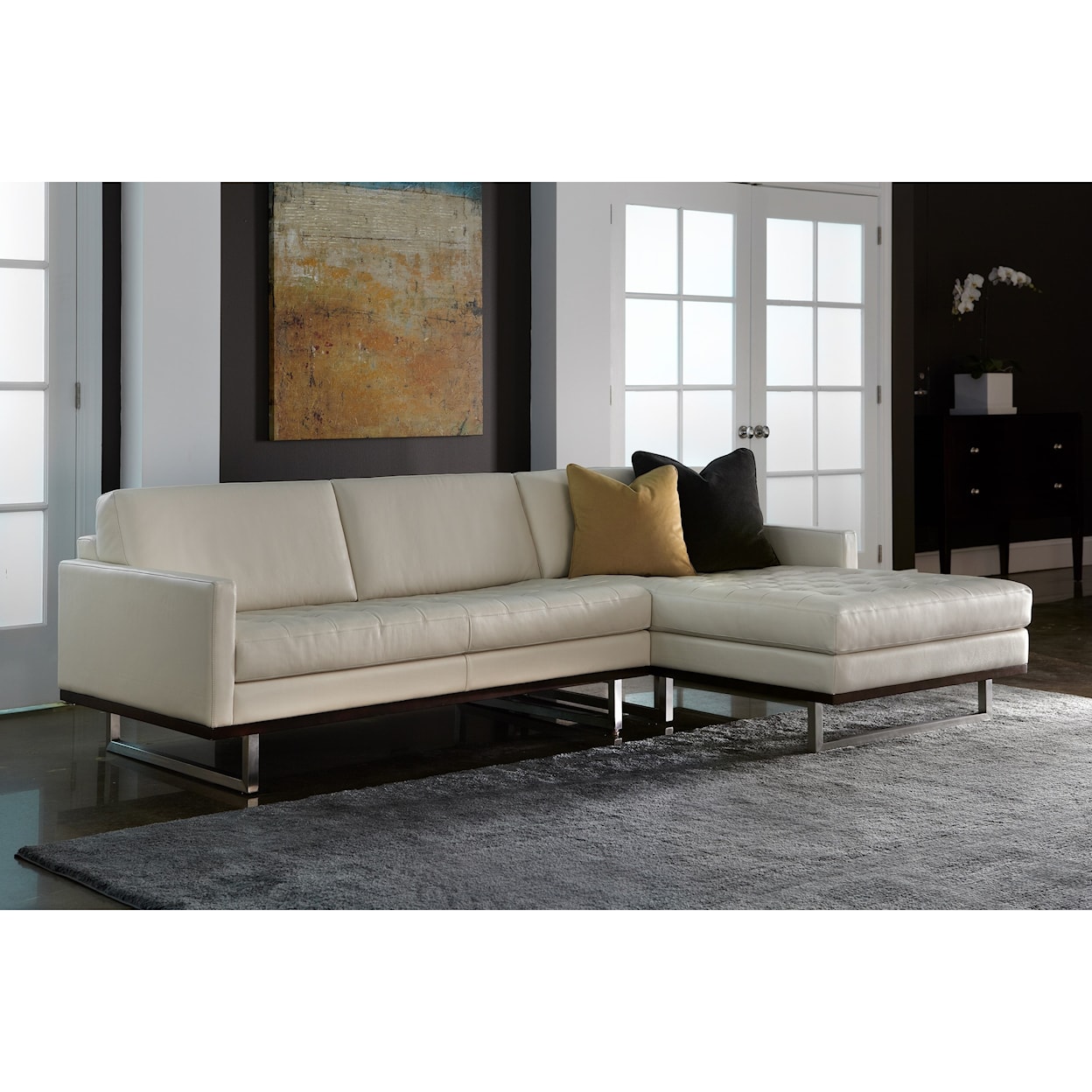 American Leather Tristan 2-Piece Chaise Sectional