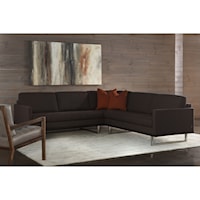 Mid-Century Modern 2-Piece L-Shaped Sectional