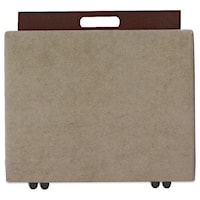 Square Storage Ottoman with Tray