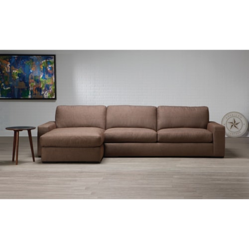 Contemporary 2-Piece Sectional with Right-Sitting Chaise