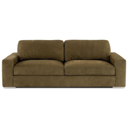 Contemporary Sofa with 2 Bench Cushions