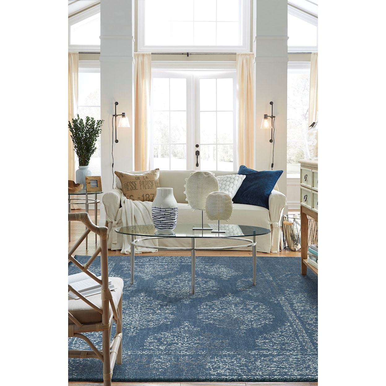 American Rug Craftsmen Berkshire 8'x10' Paxton Blue Area Rug