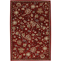 8'x11' Emerson Crimson Area Rug