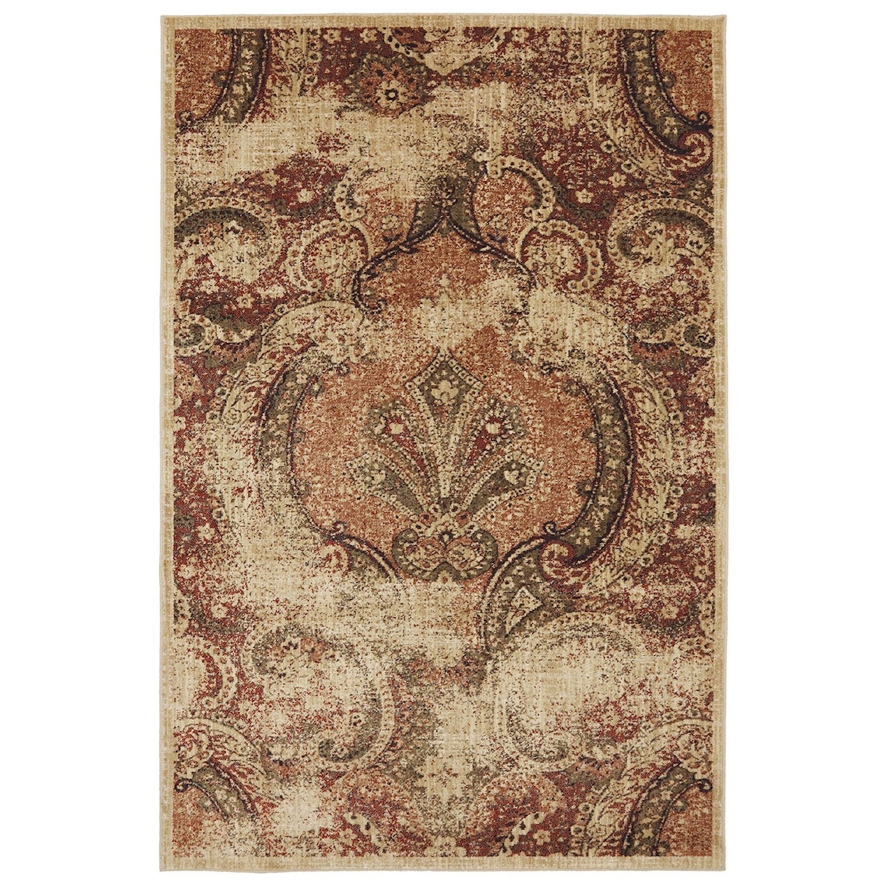 American Rug Craftsmen Dryden 2' 1"x7' 10" Dermot Latte Area Rug