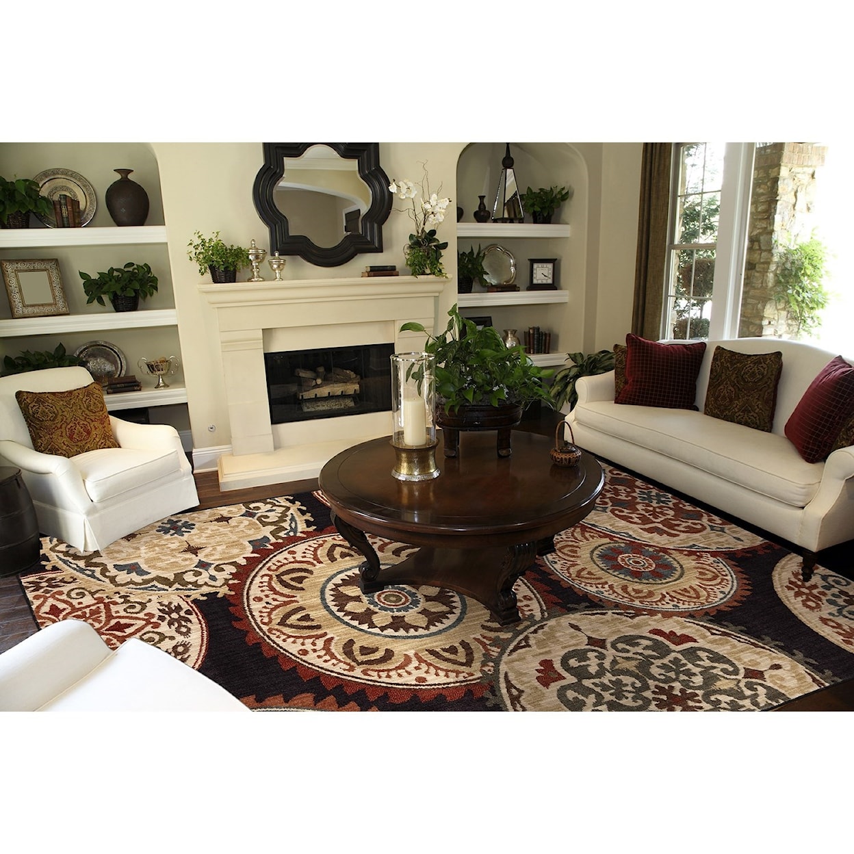 American Rug Craftsmen Dryden 5' 3"x7' 10" Summit View Muslin Area Rug