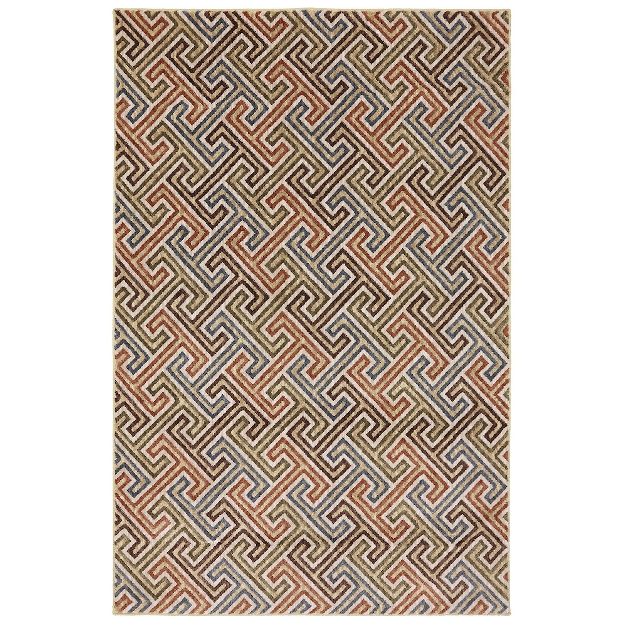 American Rug Craftsmen Dryden 2' 1"x7' 10" Urban Planner Muslin Area Rug