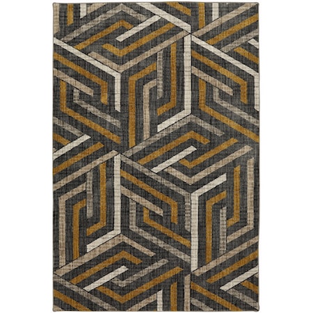 9' 6"x12' 11" Aster Mustard Area Rug