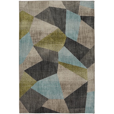 5' 3"x7' 10" Downtown Lagoon Area Rug