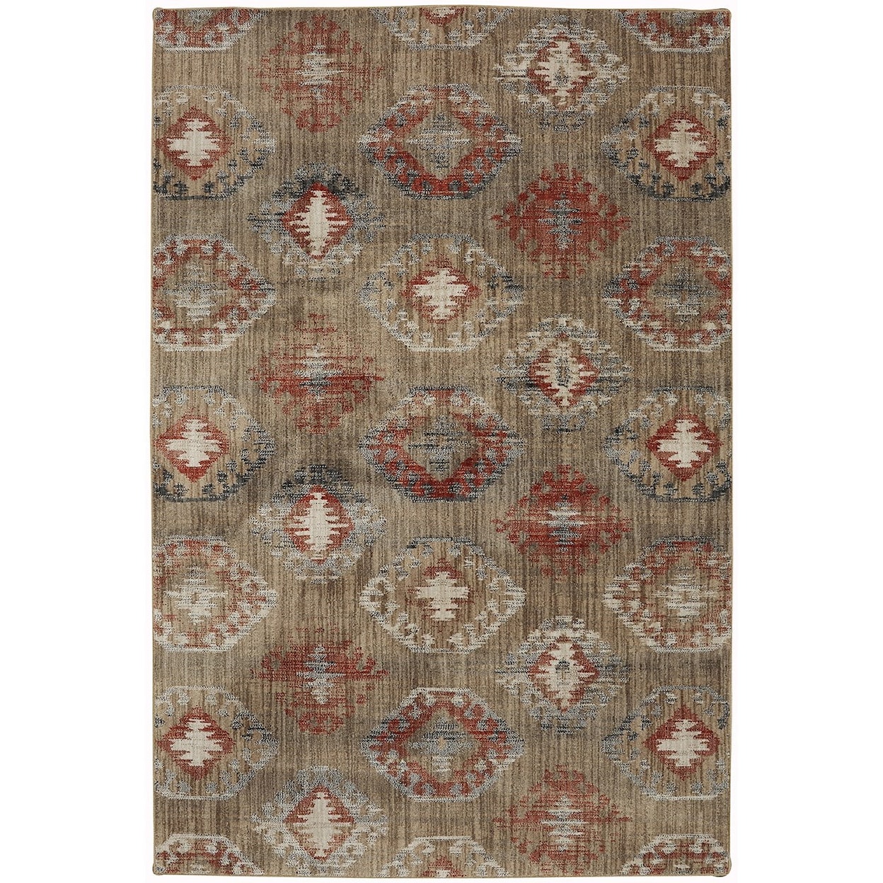 American Rug Craftsmen Metropolitan 5' 3"x7' 10" Ion Ginger Area Rug