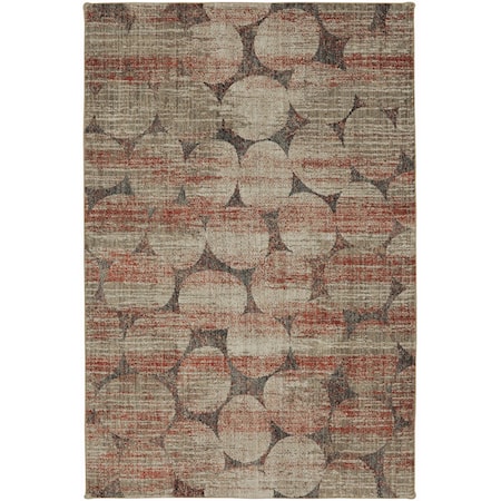 5' 3"x7' 10" Elipsis Ginger Area Rug