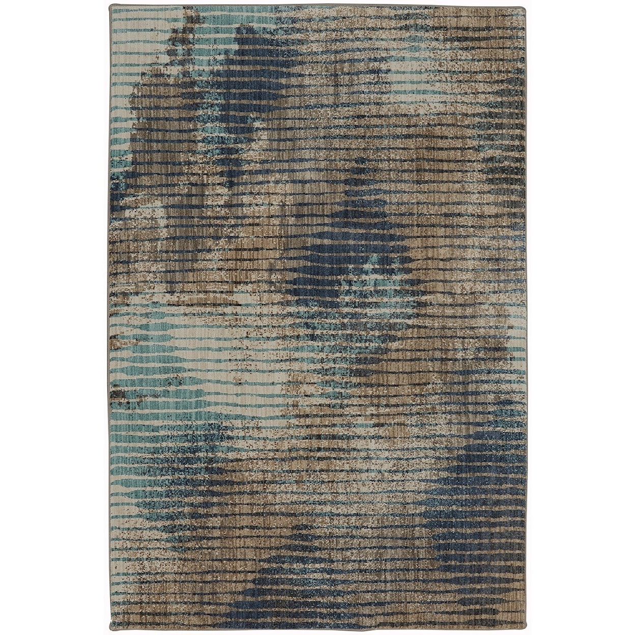 American Rug Craftsmen Muse 8'x11' Wireframe Lagoon Area Rug