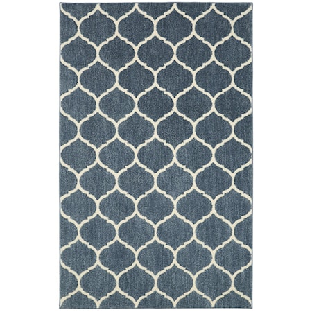 5'x8' Kalispell Blue Area Rug