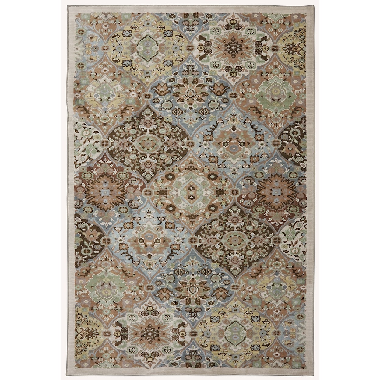 American Rug Craftsmen Serenity 3' 6"x5' 6" Kirman Coast Peat Moss Area Rug