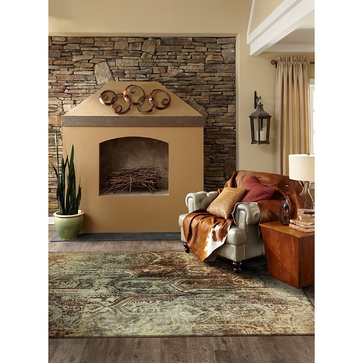 American Rug Craftsmen Serenity 2' 1"x7' 10" Bon Aventure Winter Mist Area R