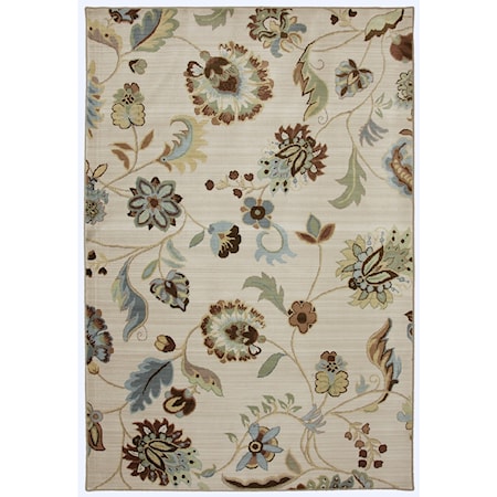 3' 6"x5' 6" Sol Star Butter Pecan Area Rug