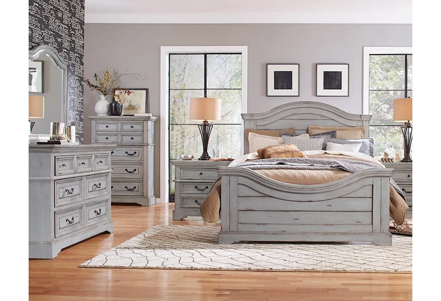 Stonebrook in Antique Gray Dresser by American Woodcrafters at Johnny Janosik
