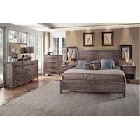 5 piece contemporary king bedroom group