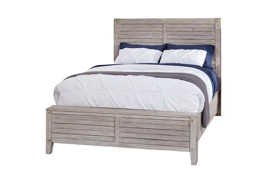 Aurora Queen Panel Bed by American Woodcrafters at Howell Furniture